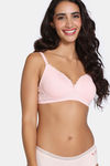 Zivame Beautiful Basics Padded Non Wired 3/4th Coverage T-Shirt Bra ( Pack of 2 ) - Multicolor — thumbnail 2